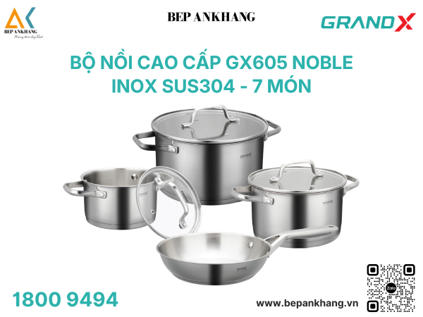 Bộ nồi chảo cao cấp GX605 Noble